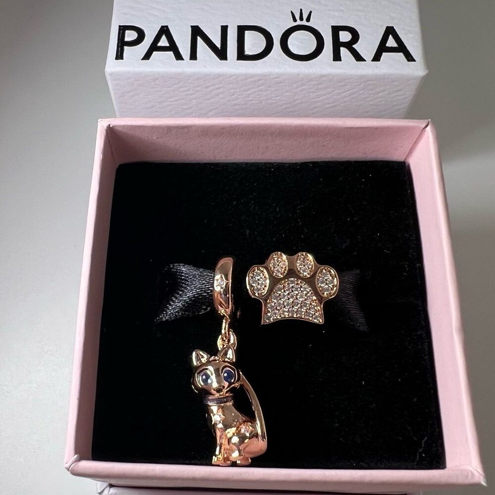Pandora Cat Charms - Picture 1 of 9